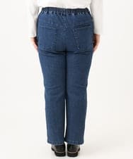 OLLLD01099 eur3(エウルキューブ) 【大きいサイズ】ストレートストレッチデニム ネイビー