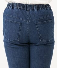 OLLLD01099 eur3(エウルキューブ) 【大きいサイズ】ストレートストレッチデニム ネイビー