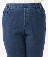 OLLLD01099 eur3(エウルキューブ) 【大きいサイズ】ストレートストレッチデニム ネイビー