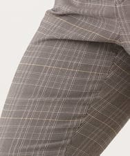 OLLLD11089 eur3(エウルキューブ) 【大きいサイズ】さらさらストレッチ裏起毛ストレートパンツ ダークブラウン