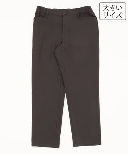 OLLLD11089 eur3 【大きいサイズ】さらさらストレッチ裏起毛ストレートパンツ