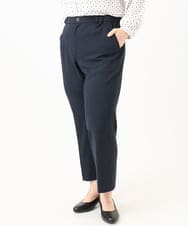 OLLLD16139 eur3(エウルキューブ) 【WEB先行販売】【大きいサイズ/11号サイズあり/洗える/セットアップ対応】カットジョーゼットセンタープレスパンツ ネイビー