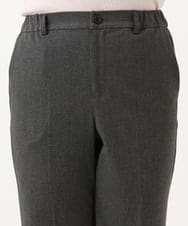 OLLLD17099 eur3(エウルキューブ) 【大きいサイズ/裏起毛】センタープレスストレートパンツ ダークグレー