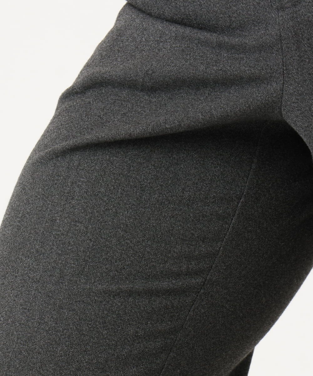 OLLLD17099 eur3(エウルキューブ) 【大きいサイズ/裏起毛】センタープレスストレートパンツ ダークグレー
