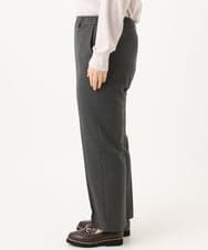 OLLLD17099 eur3(エウルキューブ) 【大きいサイズ/裏起毛】センタープレスストレートパンツ ダークグレー