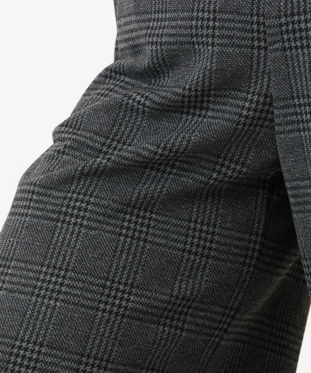 OLLLD26099 eur3(エウルキューブ) 【大きいサイズ】ジャージーキュロットパンツ ダークグレー