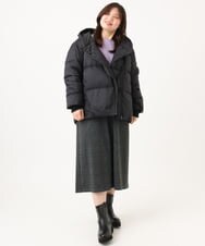 OLLLD26099 eur3(エウルキューブ) 【大きいサイズ】ジャージーキュロットパンツ ダークグレー