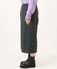 OLLLD26099 eur3(エウルキューブ) 【大きいサイズ】ジャージーキュロットパンツ ダークグレー