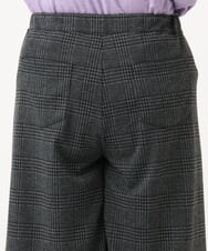 OLLLD26099 eur3(エウルキューブ) 【大きいサイズ】ジャージーキュロットパンツ ダークグレー