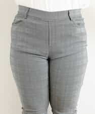 OLLLM04075 eur3(エウルキューブ) 【大きいサイズ】裏起毛のびのびスリムパンツ グレー(92)