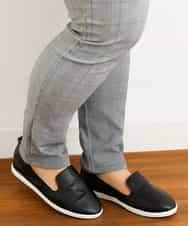 OLLLM04075 eur3(エウルキューブ) 【大きいサイズ】裏起毛のびのびスリムパンツ グレー(92)