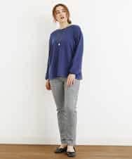 OLLLM04075 eur3(エウルキューブ) 【大きいサイズ】裏起毛のびのびスリムパンツ グレー(92)