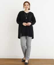 OLLLM04075 eur3(エウルキューブ) 【大きいサイズ】裏起毛のびのびスリムパンツ グレー(92)