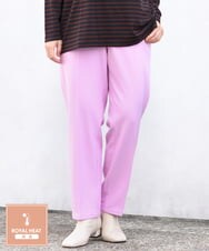 OLLLP02080 eur3(エウルキューブ) 【大きいサイズ】ロイヤルヒートテーパードパンツ ライトピンク(01)