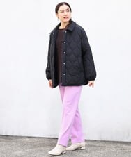 OLLLP02080 eur3(エウルキューブ) 【大きいサイズ】ロイヤルヒートテーパードパンツ ライトピンク(01)