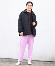 OLLLP02080 eur3(エウルキューブ) 【大きいサイズ】ロイヤルヒートテーパードパンツ ライトピンク(01)