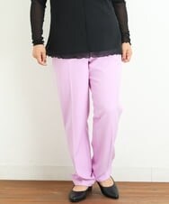 OLLLP02080 eur3(エウルキューブ) 【大きいサイズ】ロイヤルヒートテーパードパンツ ライトピンク(01)