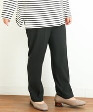 OLLLP02080 eur3(エウルキューブ) 【大きいサイズ】ロイヤルヒートテーパードパンツ ブラック(94)
