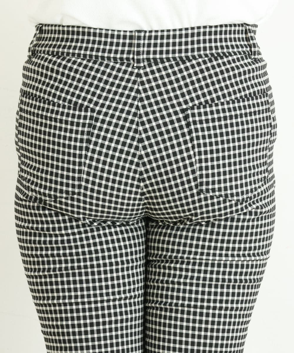 OLLLP08075 eur3(エウルキューブ) 【大きいサイズ】裏起毛ストレッチスリムパンツ ダークグレー(93)