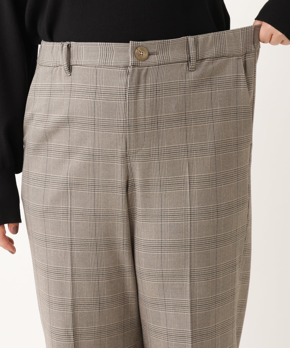 OLLLS05089 eur3(エウルキューブ) 【大きいサイズ】ロイヤルヒートストレートパンツ ベージュ(82)