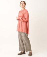 OLLLS05089 eur3(エウルキューブ) 【大きいサイズ】ロイヤルヒートストレートパンツ ベージュ(82)