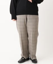 OLLLS05089 eur3(エウルキューブ) 【大きいサイズ】ロイヤルヒートストレートパンツ ベージュ(82)