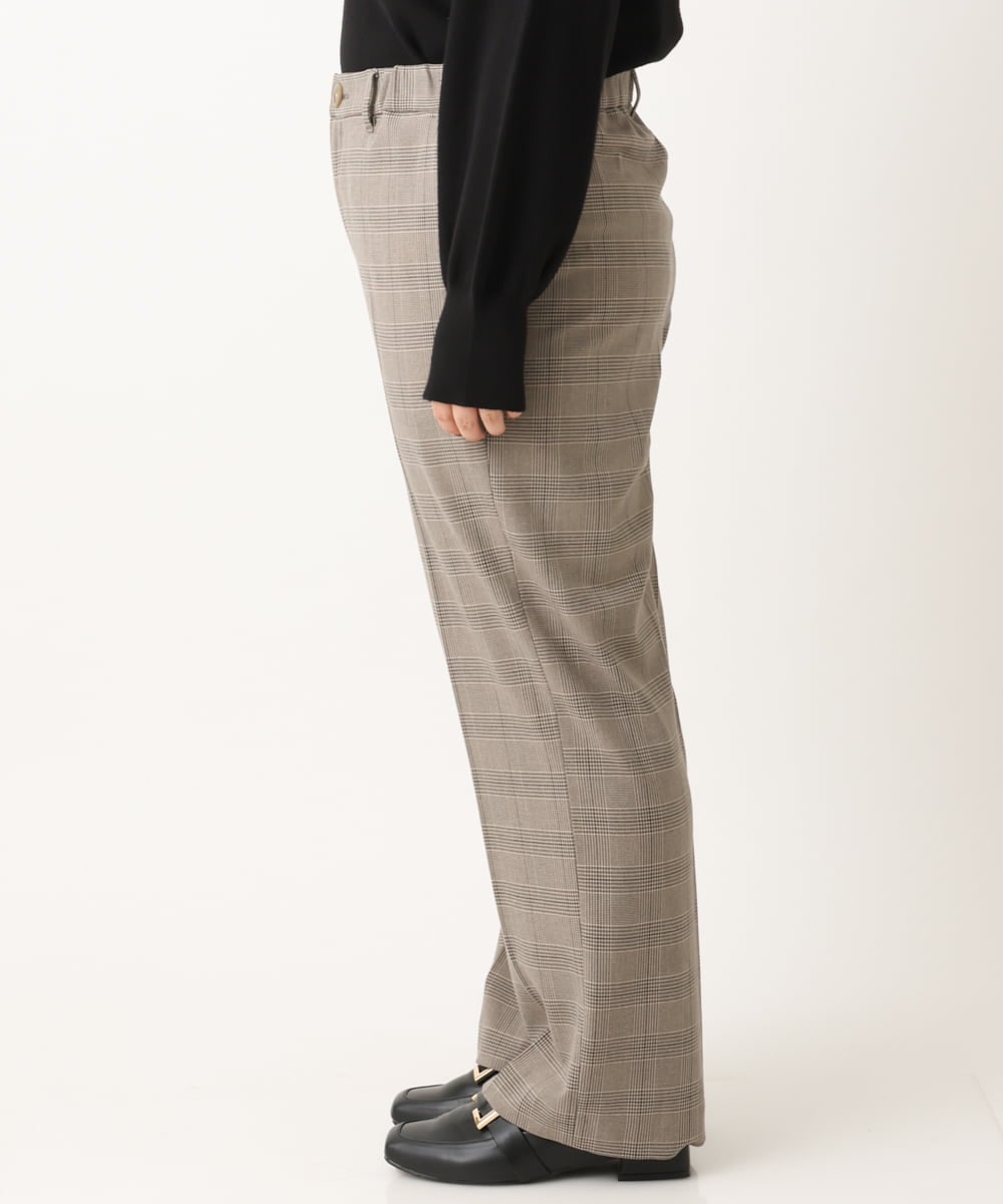OLLLS05089 eur3(エウルキューブ) 【大きいサイズ】ロイヤルヒートストレートパンツ ベージュ(82)