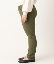 OLLLS09089 eur3(エウルキューブ) 【大きいサイズ】裏起毛ストレッチパンツ カーキ(36)