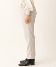 OLLLS13089 eur3(エウルキューブ) 【大きいサイズ】さらさらストレッチ裏起毛ストレートパンツ ライトグレー(91)