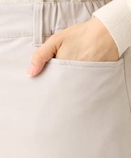 OLLLS13089 eur3(エウルキューブ) 【大きいサイズ】さらさらストレッチ裏起毛ストレートパンツ ライトグレー(91)