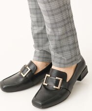 OLLLS31089 eur3(エウルキューブ) 【大きいサイズ/11号サイズあり】裏起毛ストレッチチェック柄パンツ グレー(92)