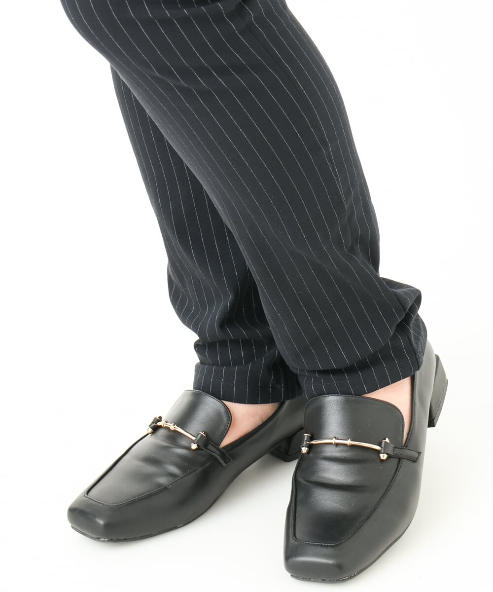 OLLLV13089 eur3(エウルキューブ) 【大きいサイズ】ストレッチスリム裏起毛パンツ ネイビー(57)
