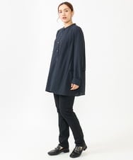 OLLLV13089 eur3(エウルキューブ) 【大きいサイズ】ストレッチスリム裏起毛パンツ ネイビー(57)