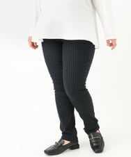 OLLLV13089 eur3(エウルキューブ) 【大きいサイズ】ストレッチスリム裏起毛パンツ ネイビー(57)
