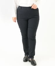 OLLLV13089 eur3(エウルキューブ) 【大きいサイズ】ストレッチスリム裏起毛パンツ ネイビー(57)
