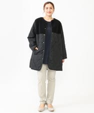 OLLLV13089 eur3(エウルキューブ) 【大きいサイズ】ストレッチスリム裏起毛パンツ グレージュ(89)