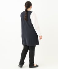 OLLLV13089 eur3(エウルキューブ) 【大きいサイズ】ストレッチスリム裏起毛パンツ ブラック(94)
