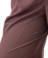 OLLLV25129 eur3(エウルキューブ) 【大きいサイズ】タックパンツ ダークブラウン(87）