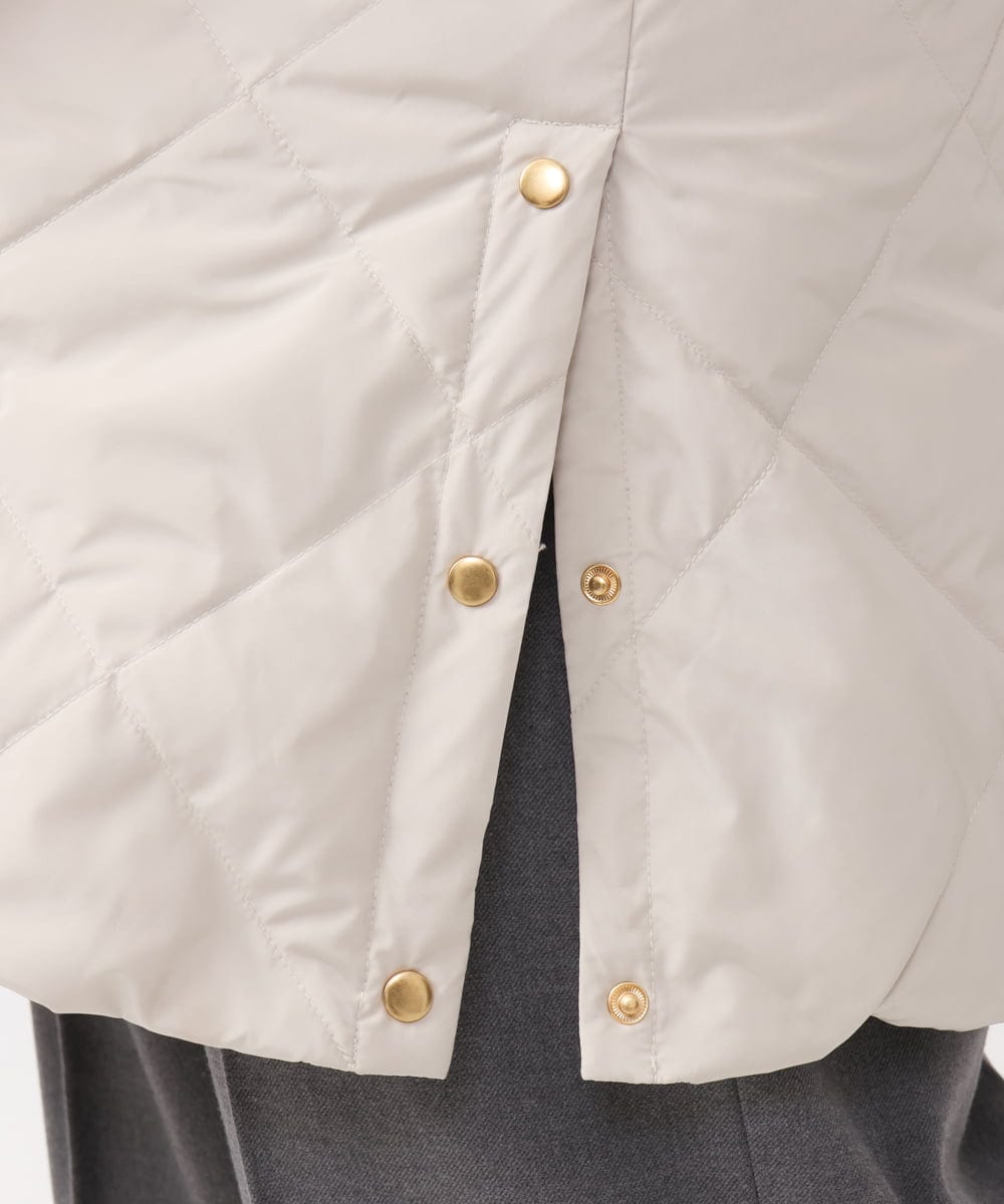 OLUAA01349 eur3(エウルキューブ) 【大きいサイズ】ロングダウンコート グレージュ(89)