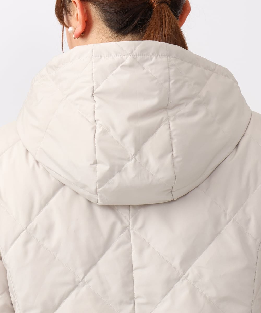 OLUAA01349 eur3(エウルキューブ) 【大きいサイズ】ロングダウンコート グレージュ(89)