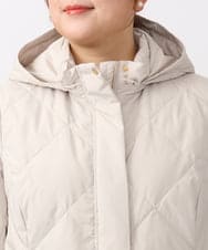 OLUAA01349 eur3(エウルキューブ) 【大きいサイズ】ロングダウンコート グレージュ(89)