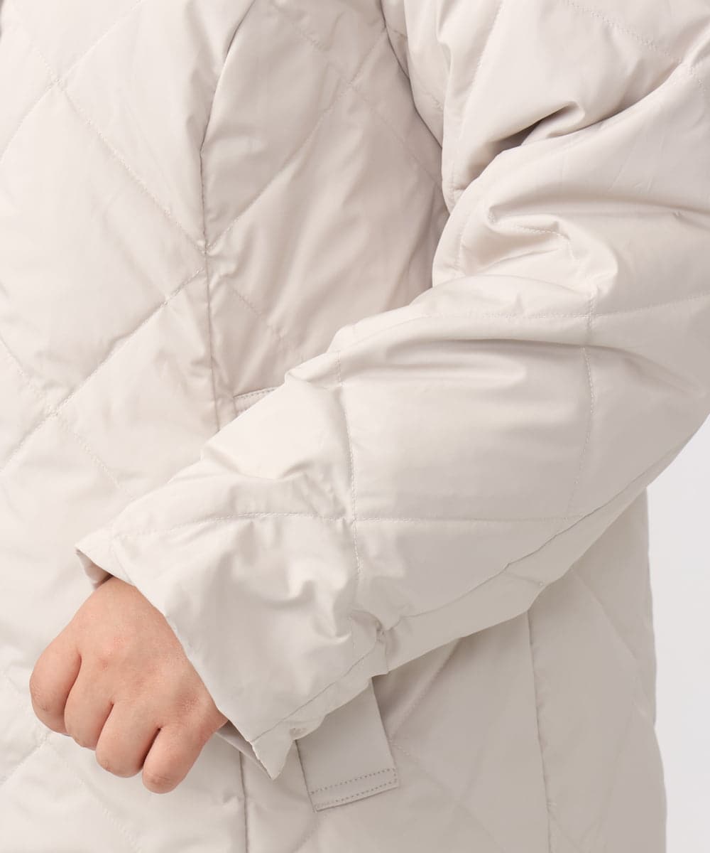 OLUAA01349 eur3(エウルキューブ) 【大きいサイズ】ロングダウンコート グレージュ(89)