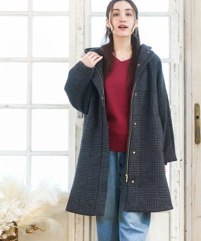 OLUAD01349  【WEB先行販売】【大きいサイズ】ライトカシミヤウールコート
