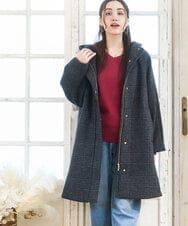 OLUAD01349 eur3(エウルキューブ) 【WEB先行販売】【大きいサイズ】ライトカシミヤウールコート モカ(84)