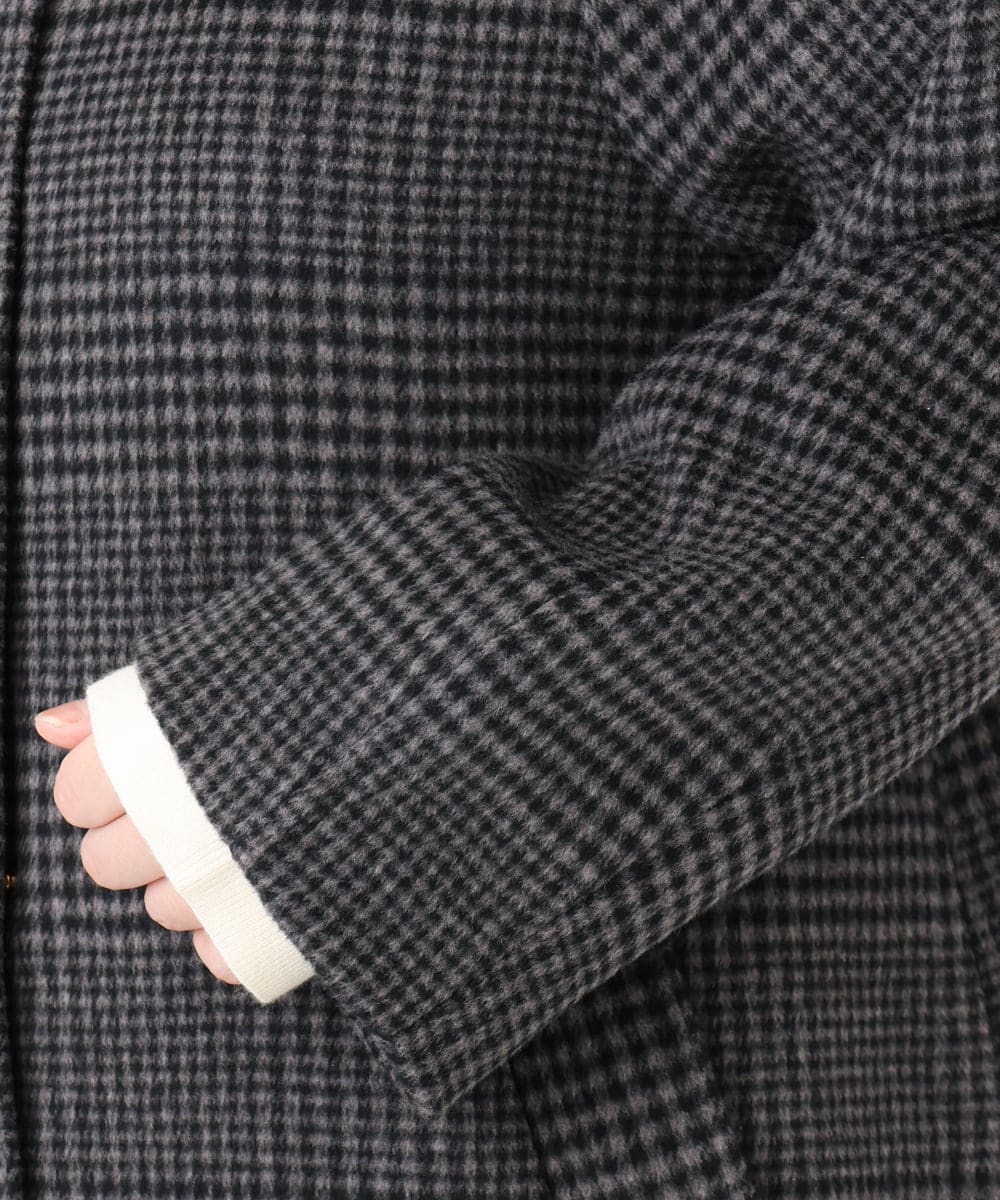 OLUAD01349 eur3(エウルキューブ) 【WEB先行販売】【大きいサイズ】ライトカシミヤウールコート モカ(84)