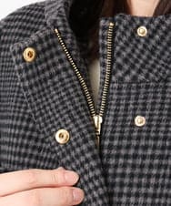 OLUAD01349 eur3(エウルキューブ) 【WEB先行販売】【大きいサイズ】ライトカシミヤウールコート モカ(84)