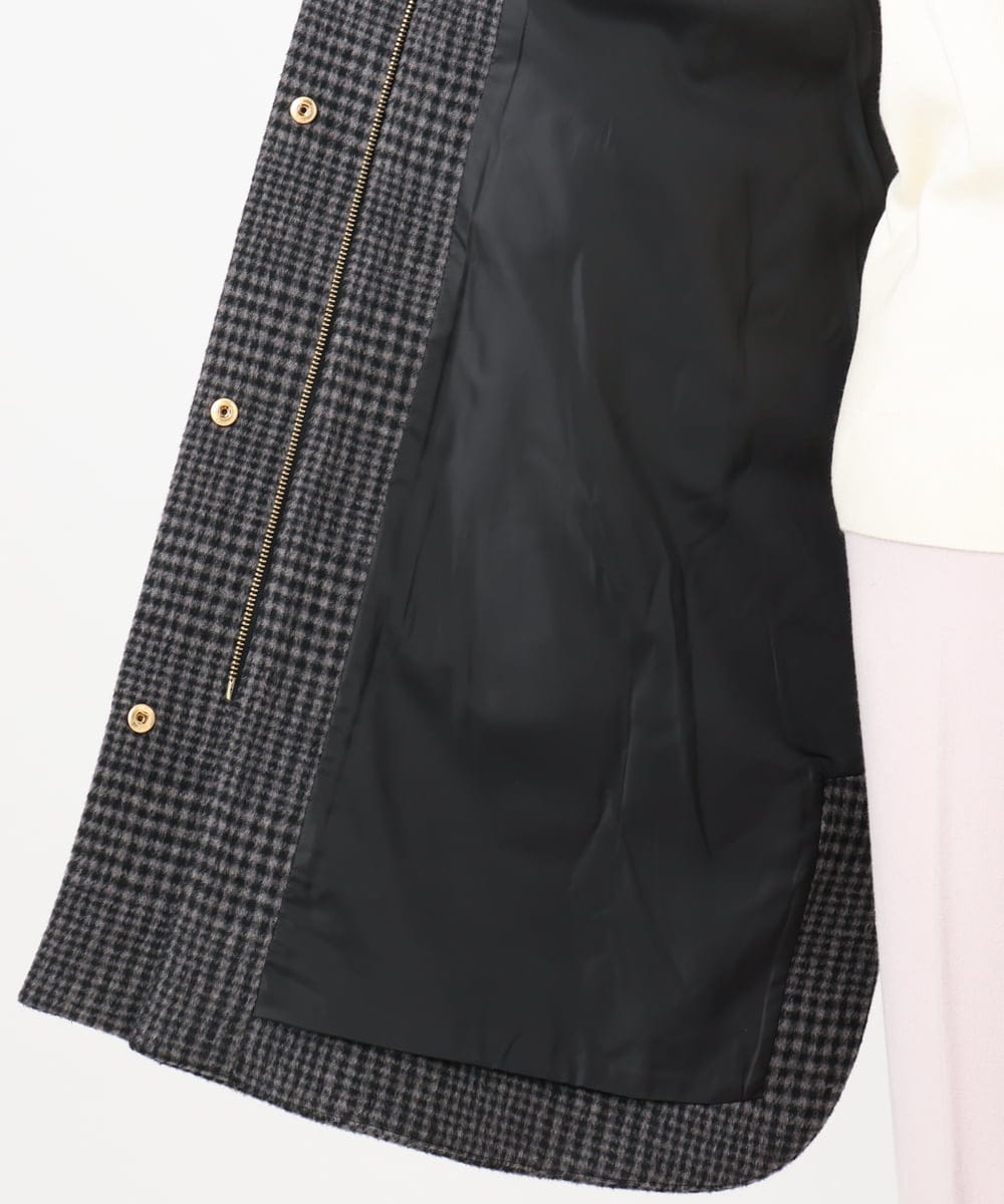 OLUAD01349 eur3(エウルキューブ) 【WEB先行販売】【大きいサイズ】ライトカシミヤウールコート モカ(84)