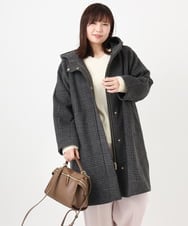 OLUAD01349 eur3(エウルキューブ) 【WEB先行販売】【大きいサイズ】ライトカシミヤウールコート モカ(84)