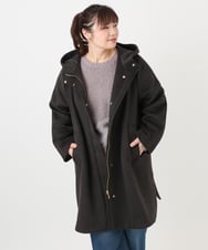 OLUAD01349 eur3(エウルキューブ) 【WEB先行販売】【大きいサイズ】ライトカシミヤウールコート ダークブラウン(87)