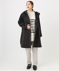 OLUAD01349 eur3(エウルキューブ) 【大きいサイズ】ライトカシミヤウールコート ダークブラウン(87)